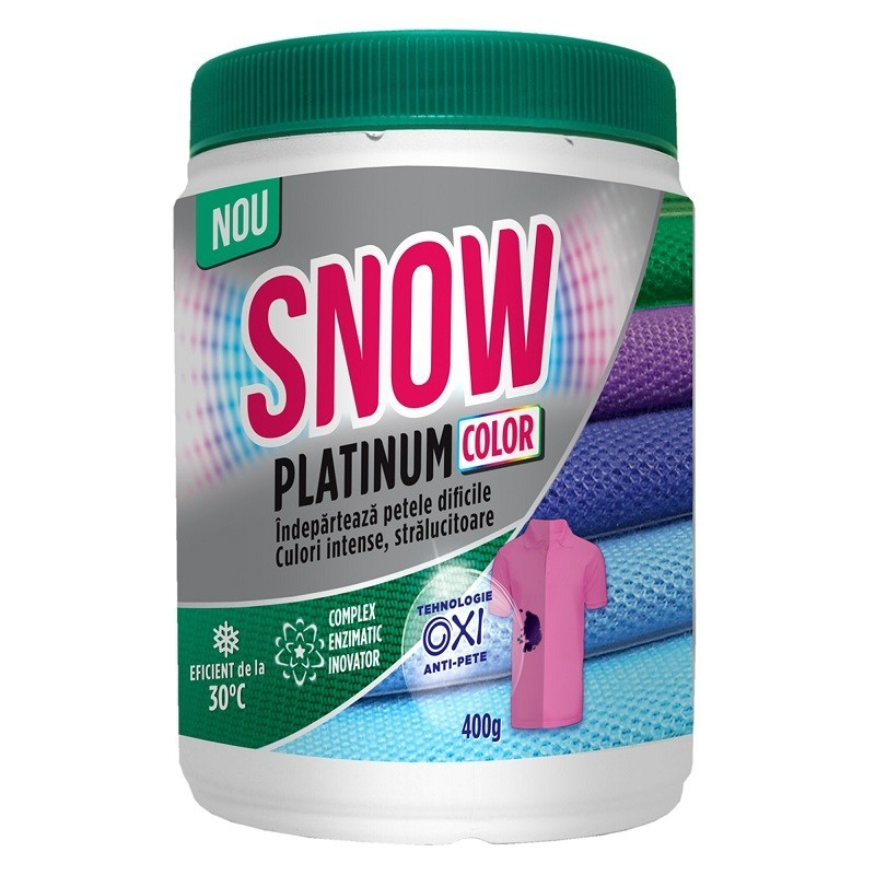 Pudra Pentru Indepartarea Petelor Snow Platinium Color 400gr - SNOW color