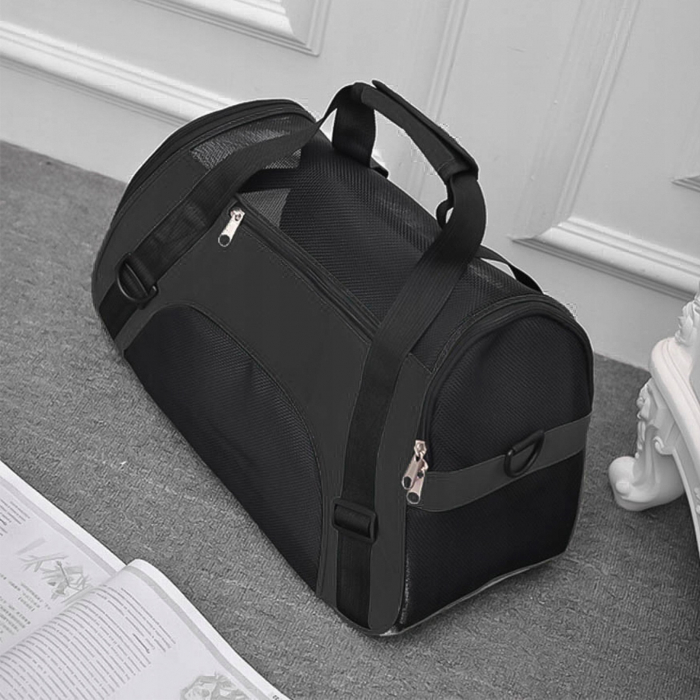 Geanta de transport animale  50x25x30 cm, Negru [5]