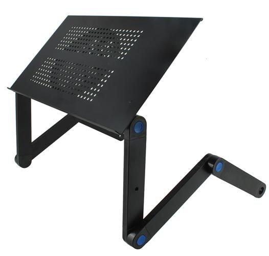 Masuta rabatabila pentru laptop inaltime reglabila USB cooler racire 27X48 cm cu Mouse Pad negru [11]