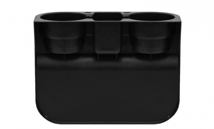Organizator auto suport 2 pahare spatiu depozitare universal [2]