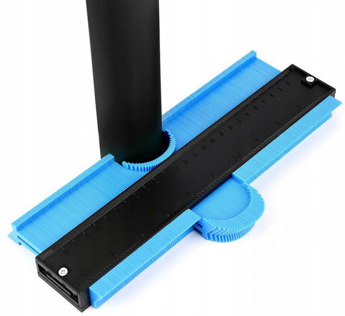 Sablon contur pentru copiat profile, muchii cu rigla [4]