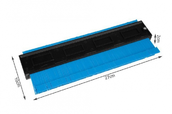 Sablon contur pentru copiat profile, muchii cu rigla [3]