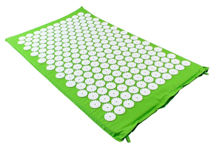 Saltea cu acupunctura si masaj ideala pentru dureri de spate relaxare oboseala 73x44 cm culoare verde [2]
