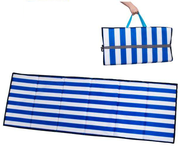 Saltea pliabila pentru plaja sau picnic Impermeabila, poliester, Albastru [1]