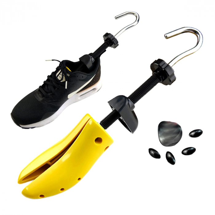 San pentru largit si alungit pantofi, din plastic, marime 35-41, galben, 1 bucata [2]