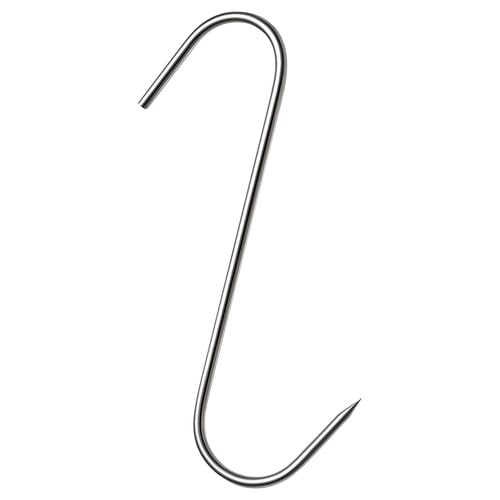 Set 15 carlige din inox pentru macelarie sau afumatoare carne, tip S, 15 cm [3]