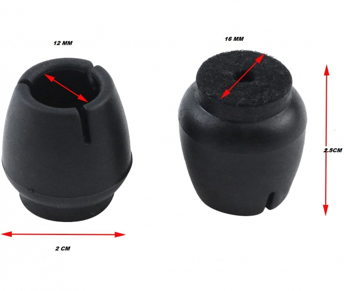 Set 16 protectii pentru picioare scaun din cauciuc, intre 12-16mm [6]