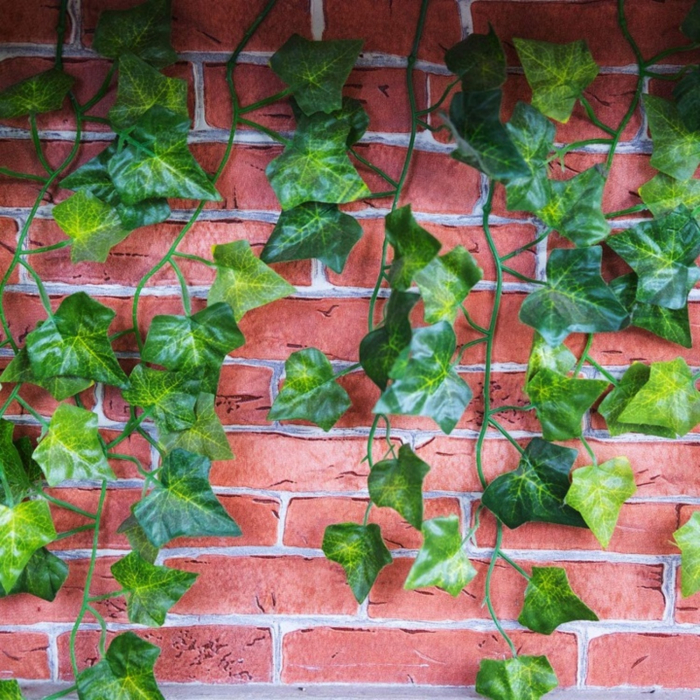 Set 6 ghirlande decorative iedera artificiala, 81 Frunze/Ghirlanda, lungime 12.6.m, Inaltime 2.1m, Plastic [12]