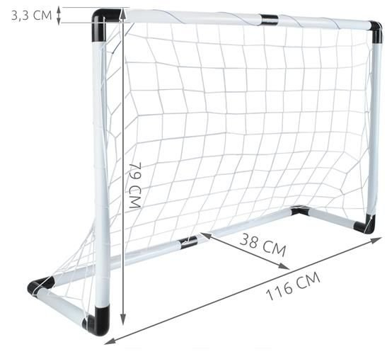 Set Fotbal Pentru Copii Cu Minge, Poarta Cu Plasa Si Pompa [2]