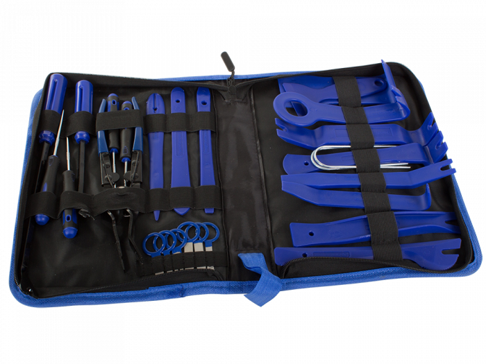 Set scule demontare auto, 11307, Plastic, 37 piese, Albastru,Verk Group [4]