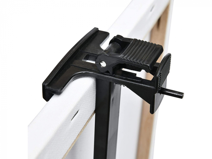 Sevalet de pictura din aluminiu, Reglabil 50 x 160 cm, Picioare auto-nivelante, Husa depozitare inclusa, Negru [6]