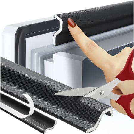Accesorii ferestre - Banda pentru etansare ferestre si usi, Ruhhy, impermeabila, 400 x 2.1 cm, negru