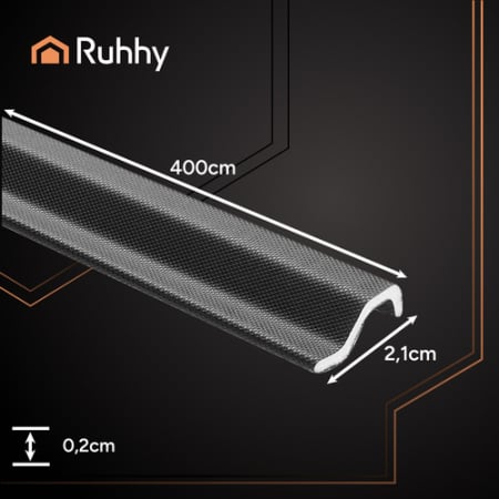 Banda pentru etansare ferestre si usi, Ruhhy, impermeabila, 400 x 2.1 cm, negru [1]