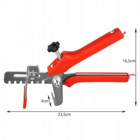 Cleste metal pentru sisteme nivelare ,23.5x 16.5x 4 cm ,rosu [3]