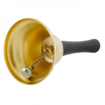 Import EmagMarketplace - Clopotel de mana, culoare aurie, Craciun decor