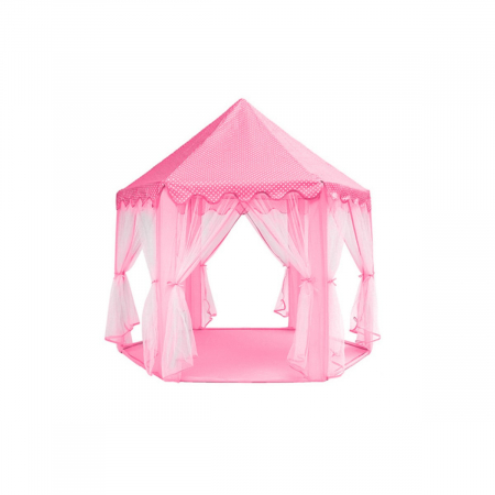 Import EmagMarketplace - Cort pentru copii Iso Trade, 6104 , Castel printese, 89cm, Roz