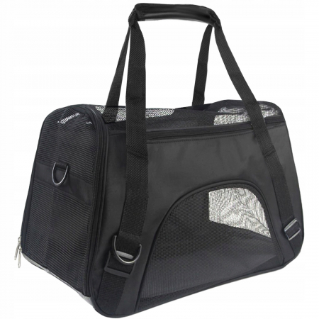 Import EmagMarketplace - Geanta de transport animale  50x25x30 cm, Negru