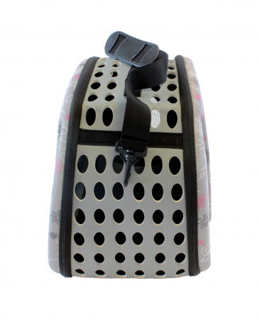 Geanta de transport animale companie pliabila 43x30x32cm Gri [2]
