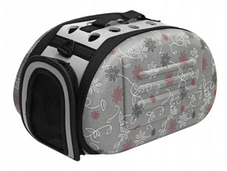 Import EmagMarketplace - Geanta Transport Animale de Companie talie mica cu inchidere dubla 35x20x22 cm Gri