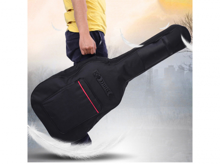 Husa chitara acustica, Poliester, 107x42x13 cm, Negru [3]