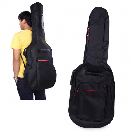 Accesorii si Huse Chitara - Husa chitara acustica, Poliester, 107x42x13 cm, Negru