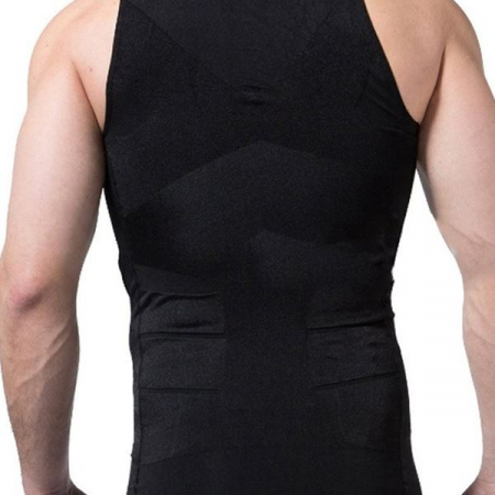 Maiou modelator supraelastic pentru barbati, marimea L, culoare Negru [2]