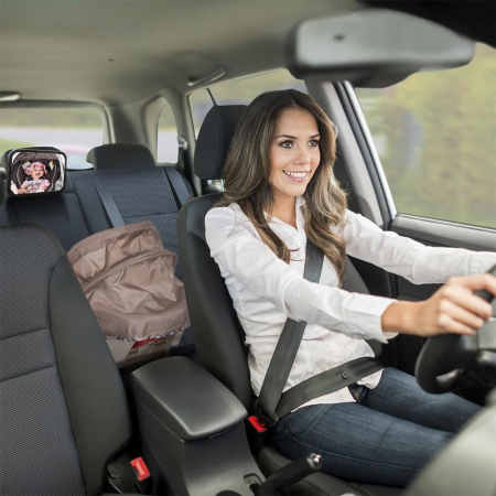 Oglinda auto supraveghere bebe, fixare tetiera [2]