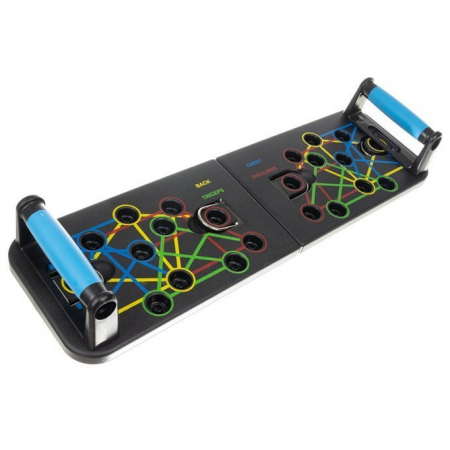 Placa pentru flotari multifunctionala, pe baza de culori, cu manere, pentru piept, umeri, spate si triceps, Malatec [1]