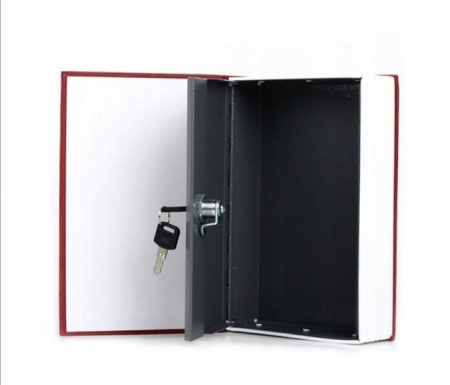 Seif portabil secret tip carte, cu 2 chei, 24x15.5 x 5 cm multicolor [9]
