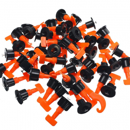 Set 100 tije refolosibile ,50 stele , 2 chei , pentru rost de la 1.0 mm la 3.0 mm sistem nivelare gresie [2]