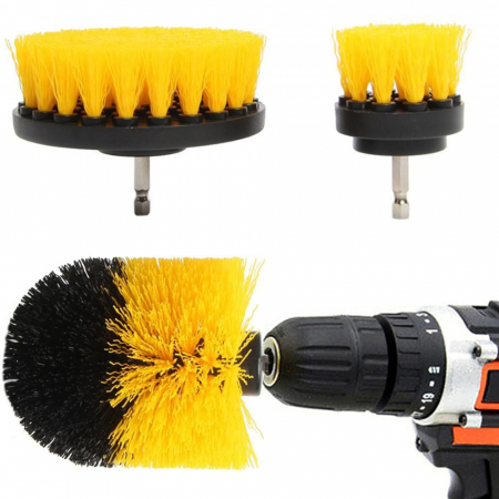 Set 3 perii de curatare autofiletanta, Verk Group, Galben/Negru [4]