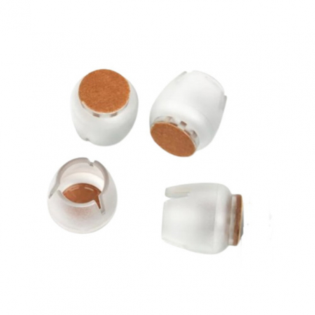 Set 4 Protectii pentru Picioare Scaune si Parchet Anete®, silicon diametru 17-22 mm [1]