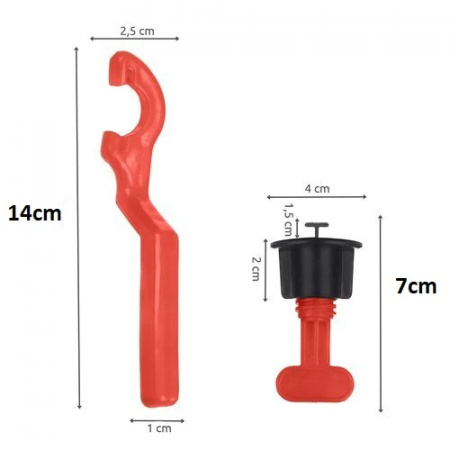 Set 50 tije metalice refolosibile, pentru gresie si faianta  rost de la 1.5 mm, sistem nivelare gresie [5]