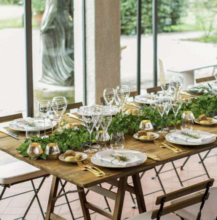 Set 6 ghirlande decorative iedera artificiala, 81 Frunze/Ghirlanda, lungime 12.6.m, Inaltime 2.1m, Plastic [8]