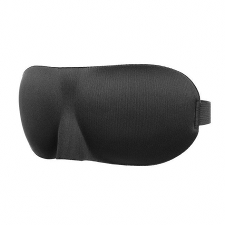 Set Masca de dormit 3D, negru + Dopuri de urechi [6]