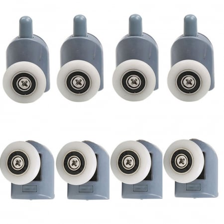 Sanitare si accesorii - Set role simple pentru cabina de dus, inferioare si superioare, 8 buc