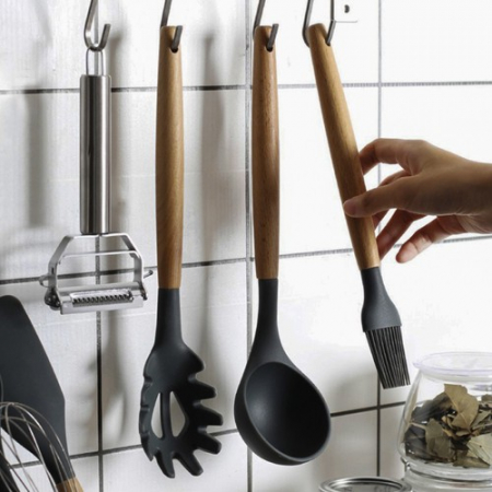 Set Ustensile Bucatarie 12 Piese din silicon , Rezistenta la Temperaturi Ridicate, Flexibile [1]