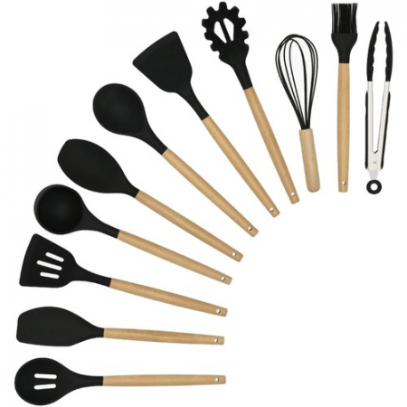 Set Ustensile Bucatarie 12 Piese din silicon , Rezistenta la Temperaturi Ridicate, Flexibile [11]
