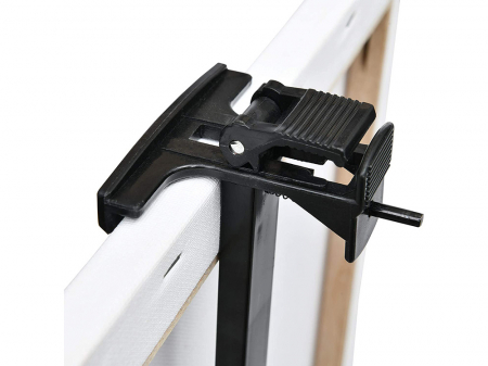 Sevalet de pictura din aluminiu, Reglabil 50 x 160 cm, Picioare auto-nivelante, Husa depozitare inclusa, Negru [5]