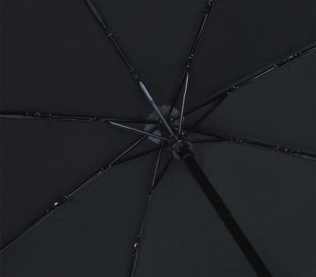 Umbrela  pliabila automata deschis/inchis cu buton neagra complet 110cm diametru, articulatii anti-vant [4]