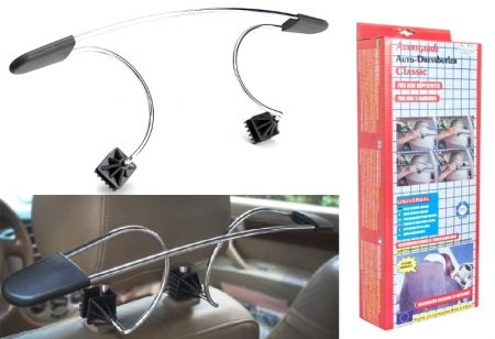 Umeras Auto pentru Scaun Masina din Metal Cromat suport  la  tetiera [1]