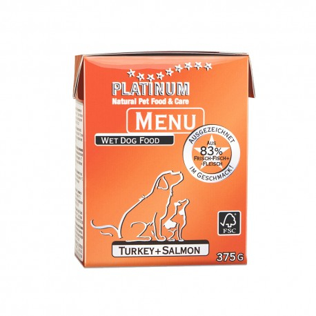 Platinum Menu Turkey & Salmon 375g [1]