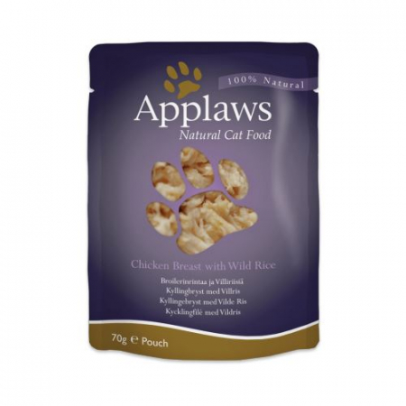 Applaws - Applaws Cat Adult - Piept de pui si orez salbatic - plic 70g