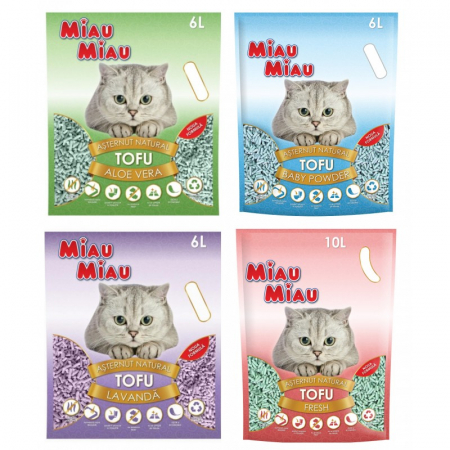 Asternut - Asternut tofu, Miau Miau, pentru pisici
