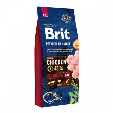 Caini - Brit Premium by Nature Senior L-XL, 15 kg