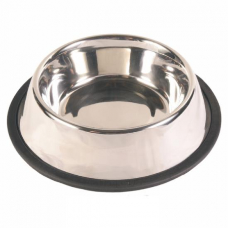 Castroane si Distribuitoare Hrana si Apa - Castron inox  antiderapant  0.95L/17 cm