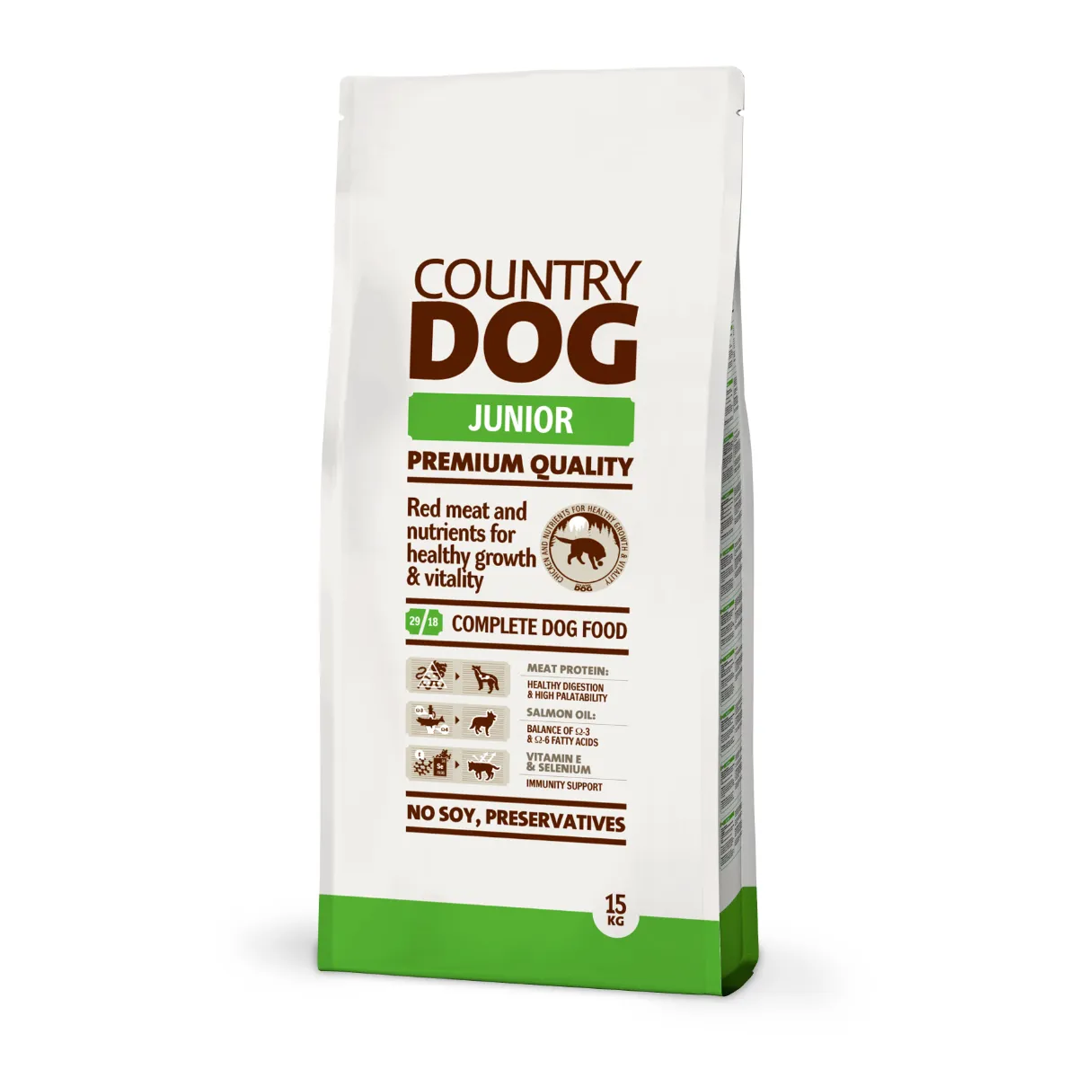 Hrana uscata - COUNTRY DOG JUNIOR 15 KG