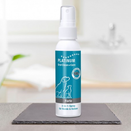 Caini - OralClean & Care Spray Forte,produs pentru igiena orala si indepartarea tartrului la caini si pisici