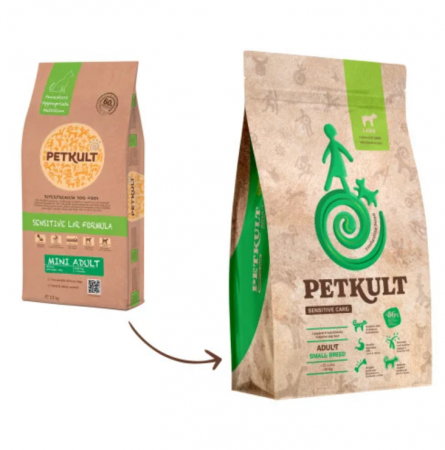 Caini - Petkult Sensitive, Mini Adult, Miel & Orez, 12 kg