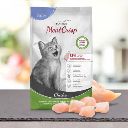 Platinum - Platinum MeatCrisp Kitten Chicken, hrană uscată pentru pisici junior